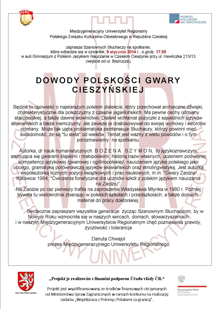 Dowody polskości gwary cieszyńskiej