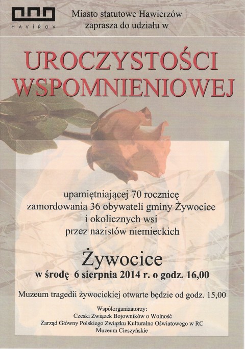 Uroczystość wspomnieniowa w Żywocicach