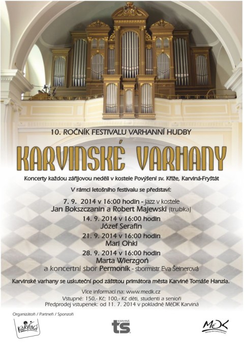 Jubileuszowy Festiwal Muzyki Organowej „Karwińskie organy“