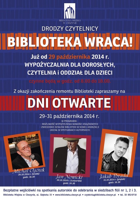 Ogórek, Nowicki i Porada w nowej bibliotece