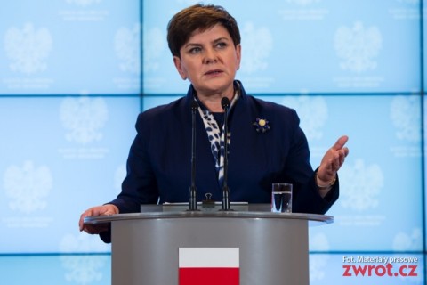 Premier Beata Szydło przyjeżdża do Pragi