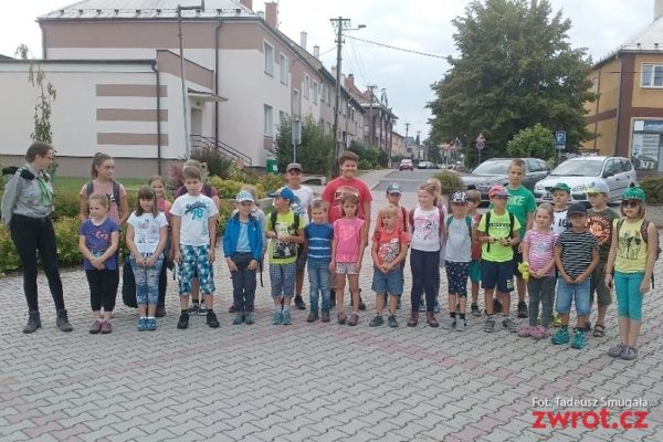 Harcerze i zuchy z Cierlicka na obozie