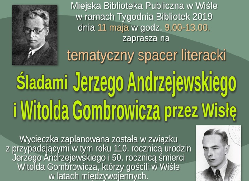 Można zwiedzić Wisłę śladami znaczących pisarzy polskich