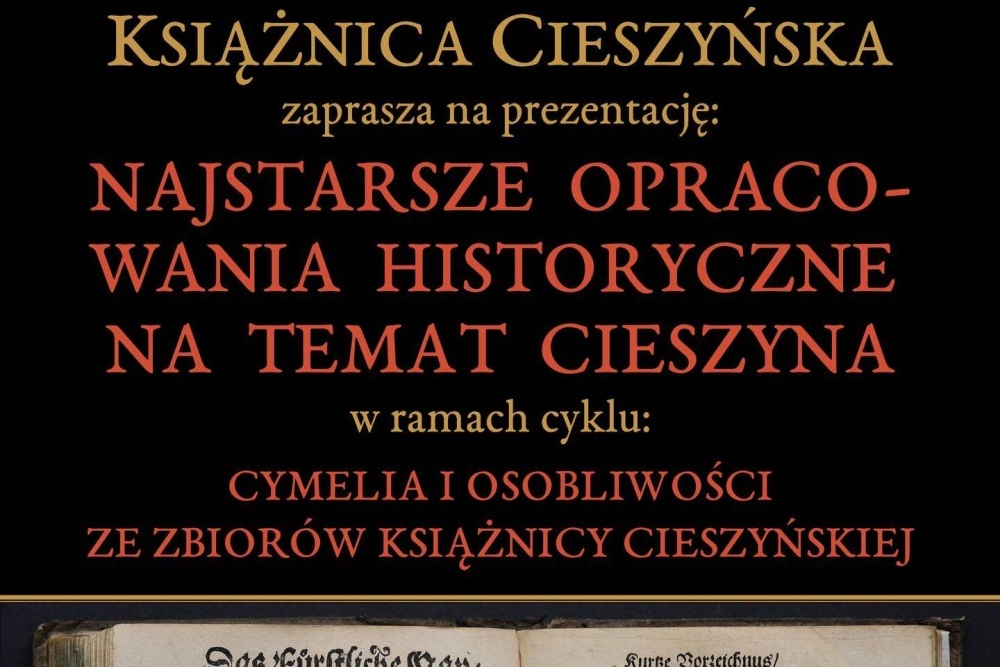 Książnica Cieszyńska pokaże najstarsze opracowania historyczne na temat Cieszyna
