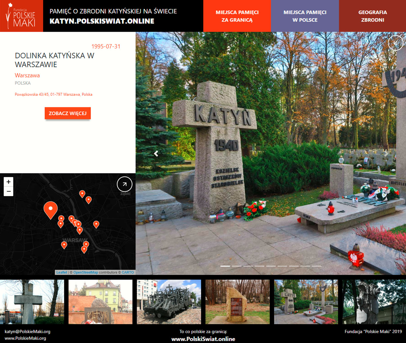 Powstała Mapa Pamięci Zbrodni Katyńskiej