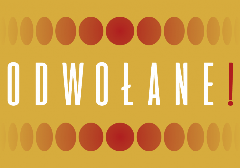 Odwoływane imprezy, festiwale, prelekcje