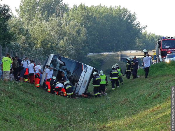 Wypadek autokaru ze Śląska na Węgrzech