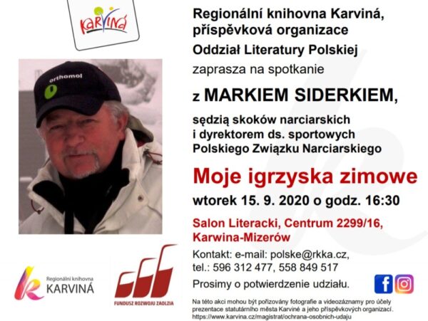 Spotkanie z Markiem Siderkiem w karwińskiej Bibliotece Regionalnej