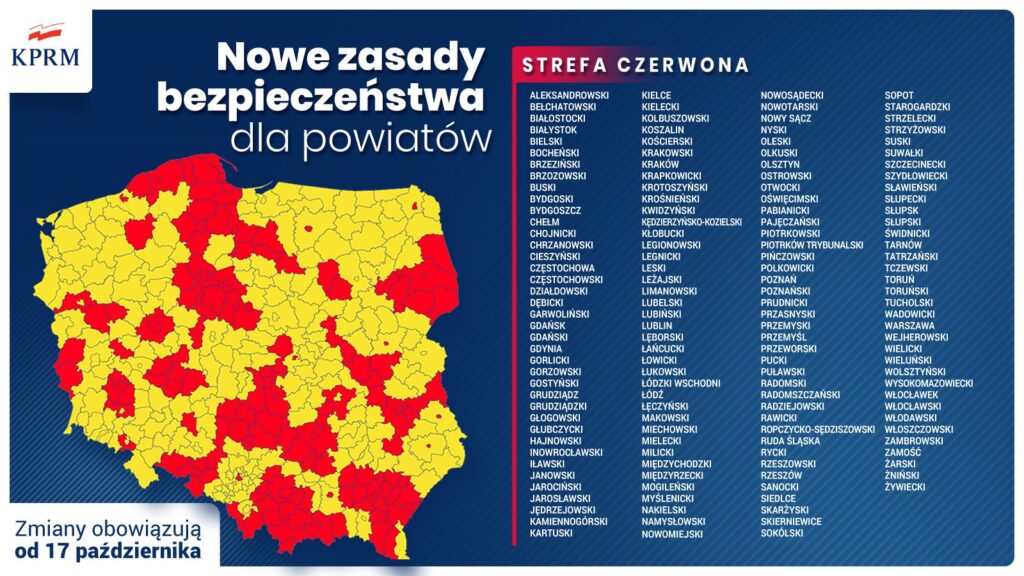 Powiat cieszyński w czerwonej strefie. Jakie restrykcje wprowadzono?