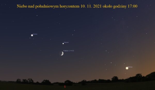 ZWROT ASTRONOMICZNIE: Dziś na niebie zobaczymy trzy planety i sierp Księżyca