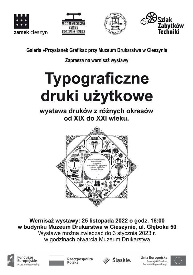 Wernisaż wystawy „Typograficzne druki użytkowe” w Muzeum Drukarstwa w Cieszynie