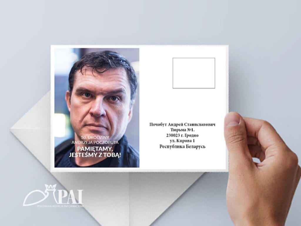 Wyślij kartkę z życzeniami dla Andrzeja Poczobuta! To bardzo ważne dla osoby uwięzionej, pozbawionej bieżących wiadomości ze świata