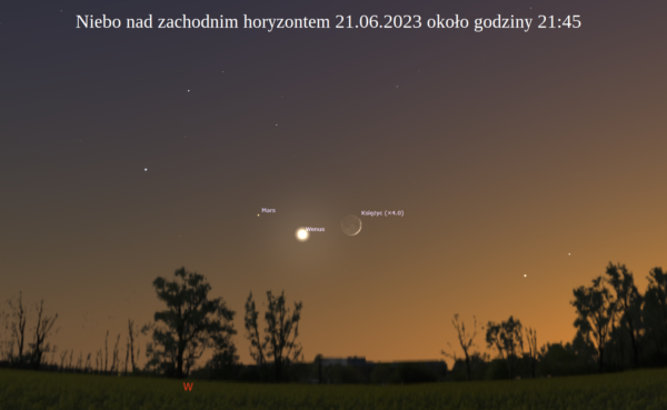 Koniunkcja Księżyca z Wenus i Marsem. Czeka nas wyjątkowe nocne niebo