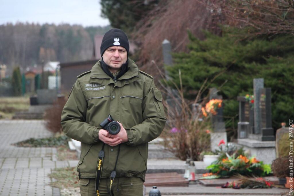 ppor. SG Szymon Mościcki - Rzecznik Prasowy Śląskiego Oddziału Straży Granicznej