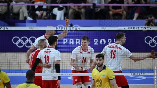 Paryż: siatkówka – Polacy pokonali Brazylię 3:2 i zagrają w ćwierćfinale