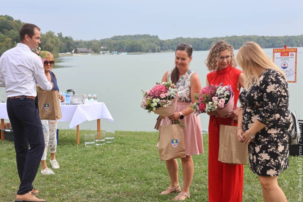 Pływające molo przy plaży Oskar nad Zalewem Cierlickim uroczyście otwarto 1 sierpnia