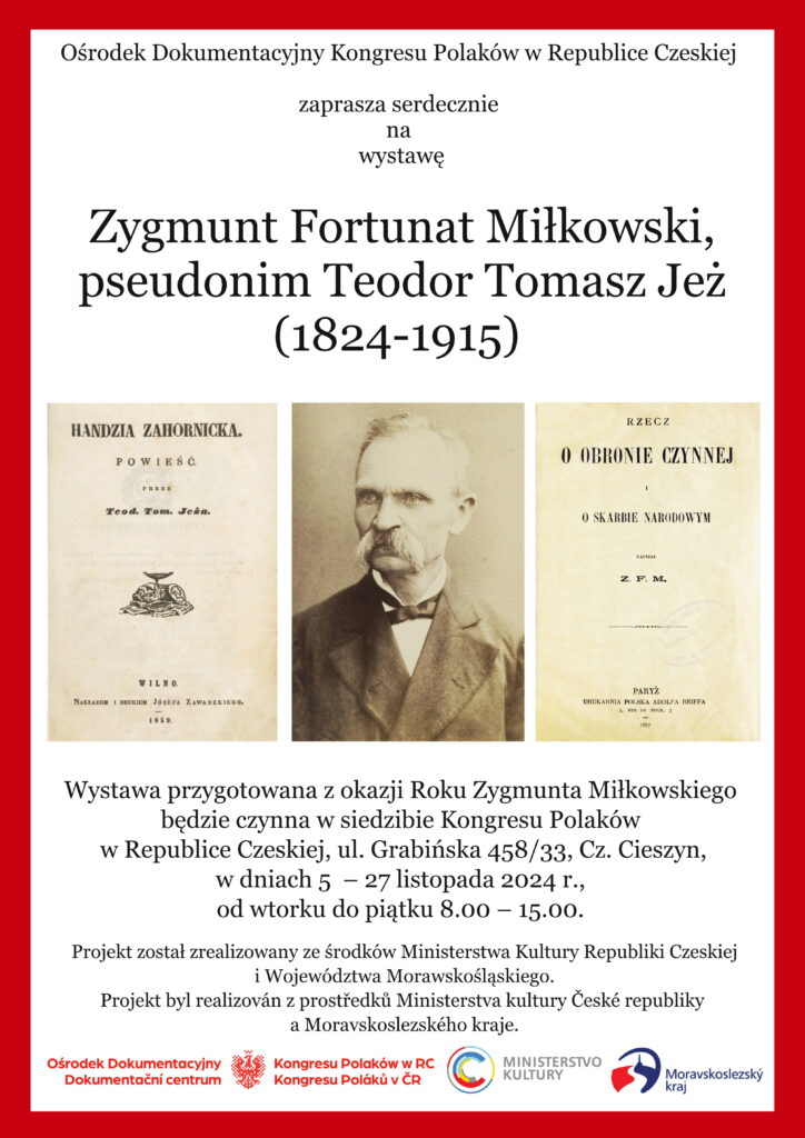 Wystawa: Zygmunt Fortunat Miłkowski, pseudonim Teodor Tomasz Jeż (1824-1915)