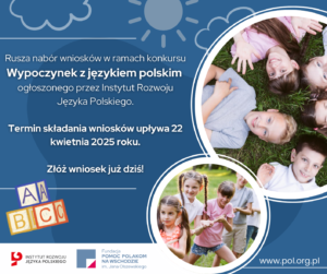 Wypoczynek z językiem polskim. Trwa nabór wniosków na dofinansowanie kolonii i półkolonii