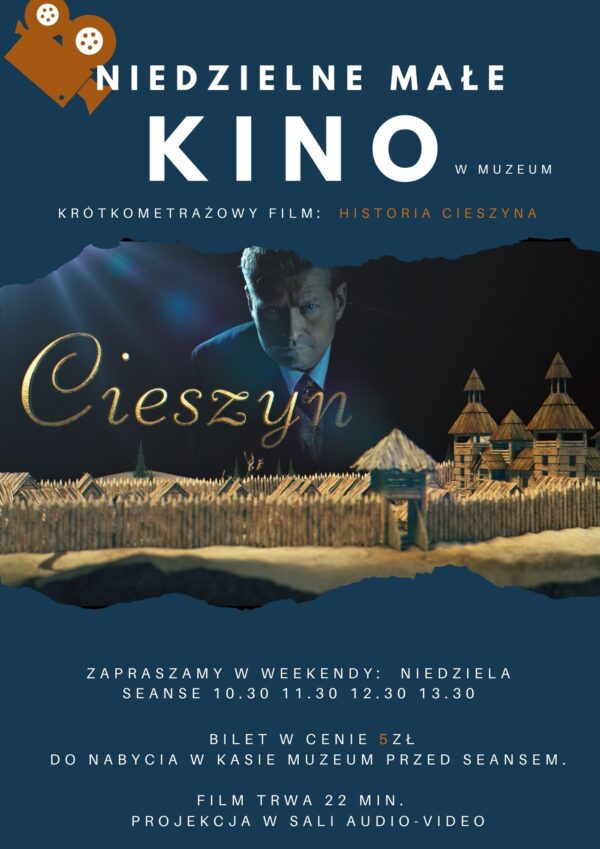 Znów działa niedzielne małe kino muzealne. W każdą wakacyjną niedzielę wyświetlany będzie film o Cieszynie