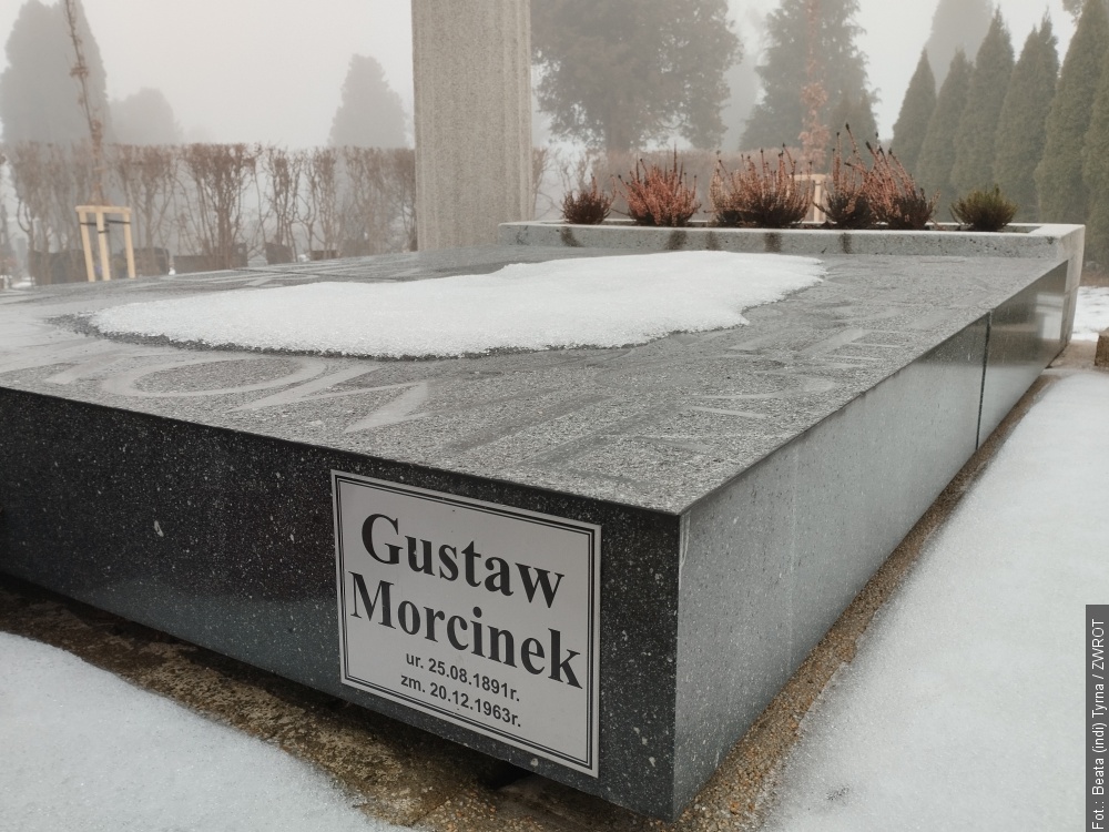 Grób Gustawa Morcinka w Cieszynie wpisany do Ewidencji grobów weteranów walk o Wolność i Niepodległość Polski
