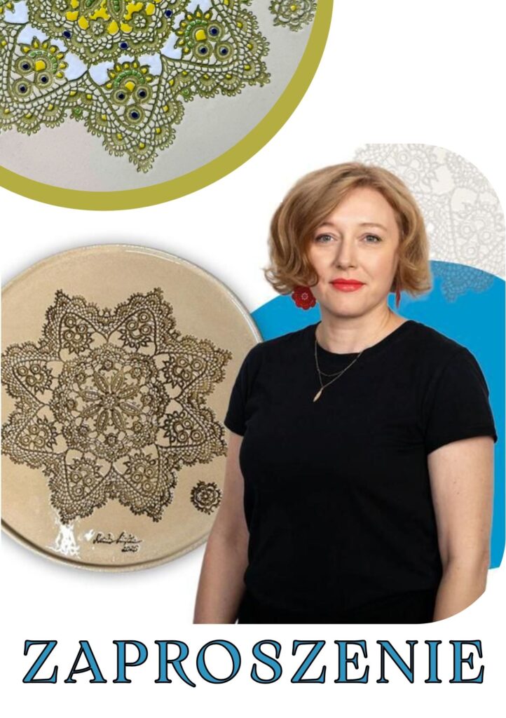 Spotkanie promujące talerze z koronką autorstwa Moniki Majdy