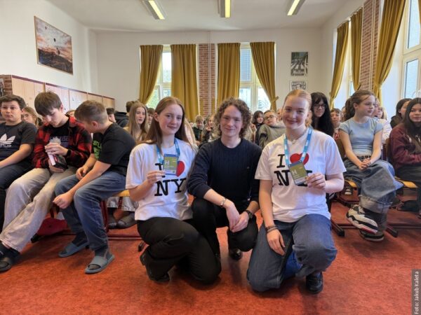 Wykład w Bystrzycy. Uczniowie Polskiego Gimnazjum opowiedzieli o wyjeździe do Nowego Jorku