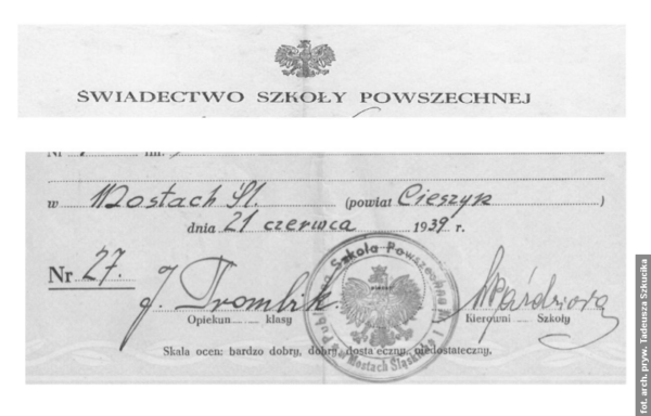 Takich świadectw nigdy wcześniej, ani też nigdy później na Zaolziu nie było. Nauczyciel prosi o przeszukanie domowych archiwów